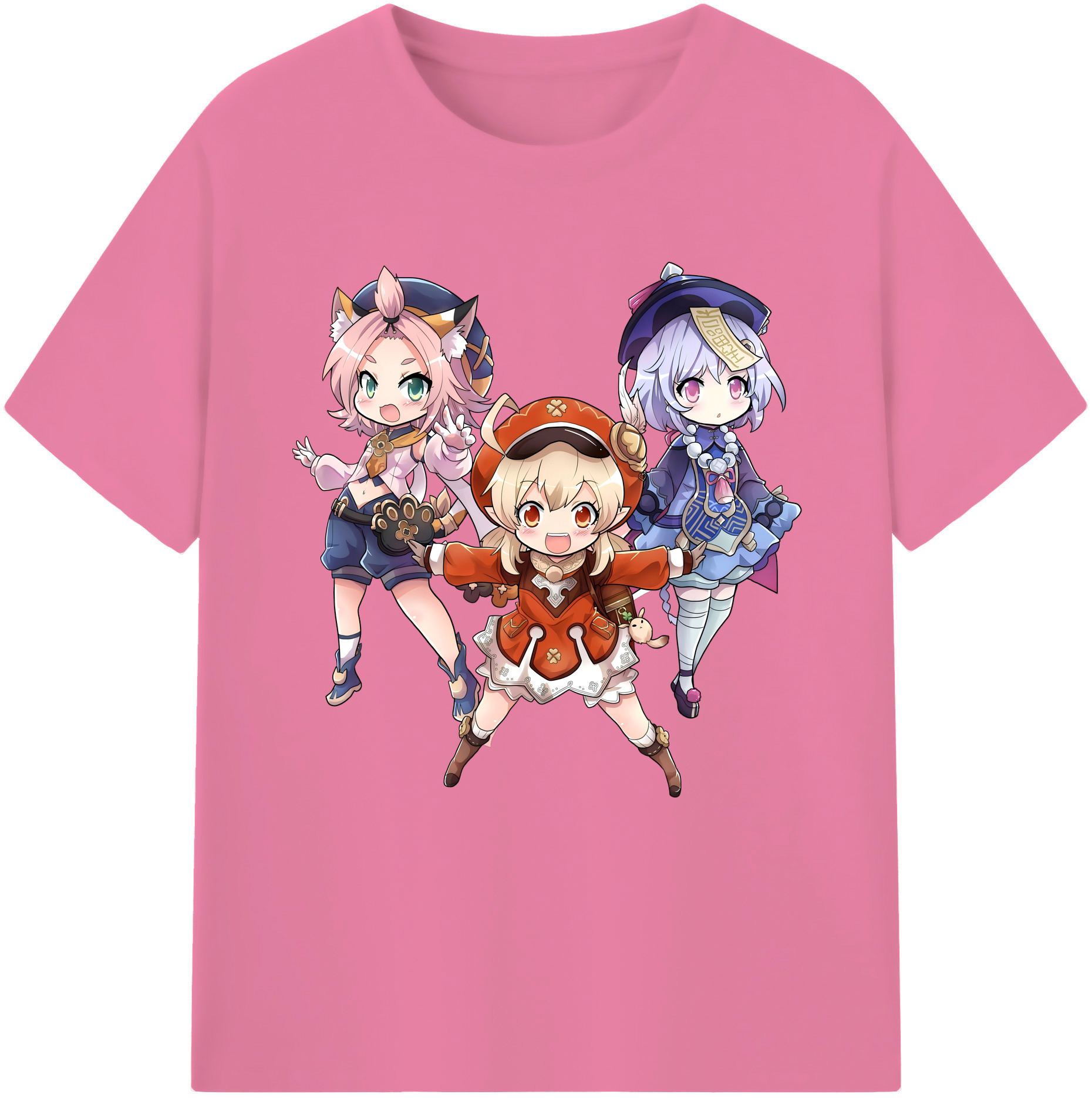 げんし神 七七 なな  genshin Nana 綿100％半袖Tシャツ（フロントプリント）